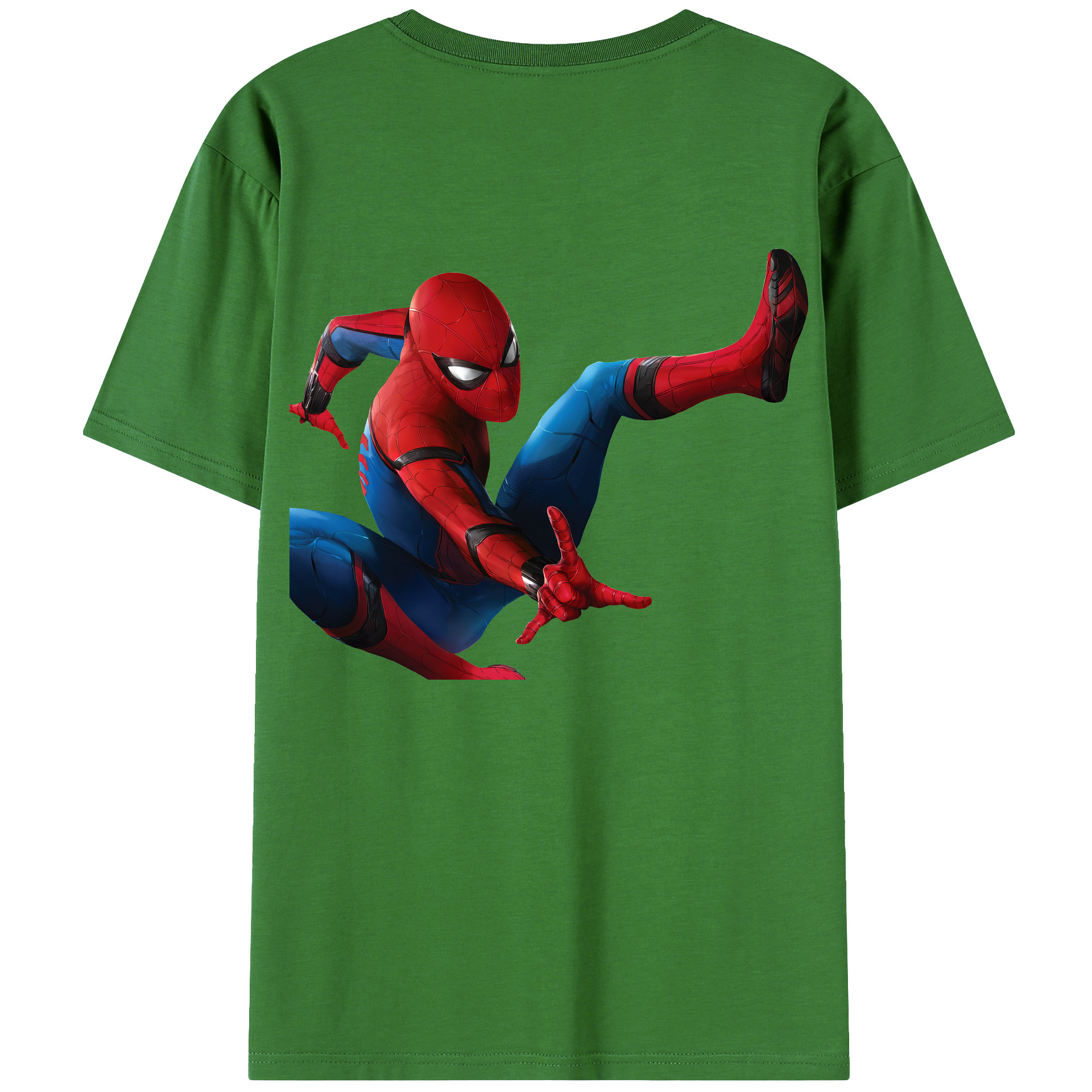 （画像用） Spider Man スパイダーマン レディース半袖Tシャツ(バックプリント)